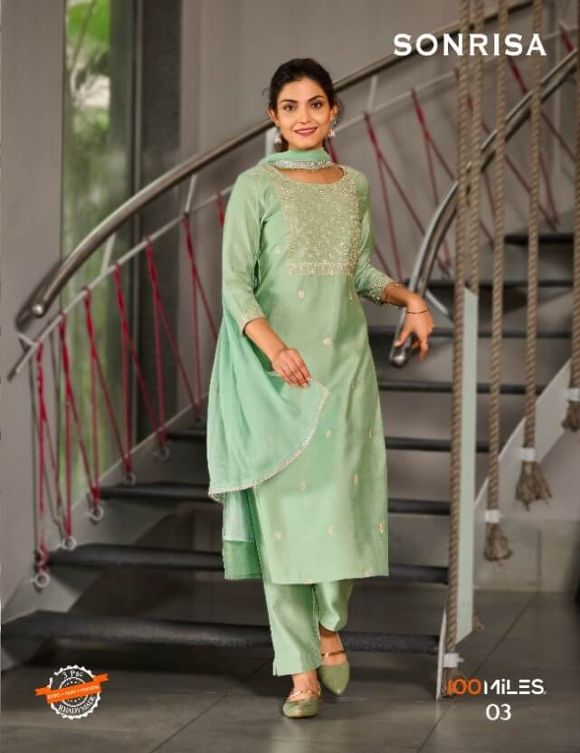 100Miles Sonrisa Churidar Salwar Suits collection 4