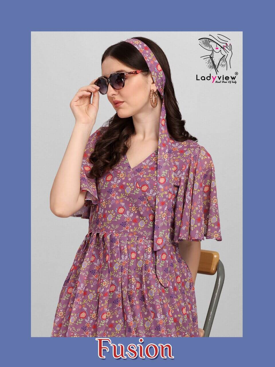 Ladyview Fusion Georgette Kurti collection 6