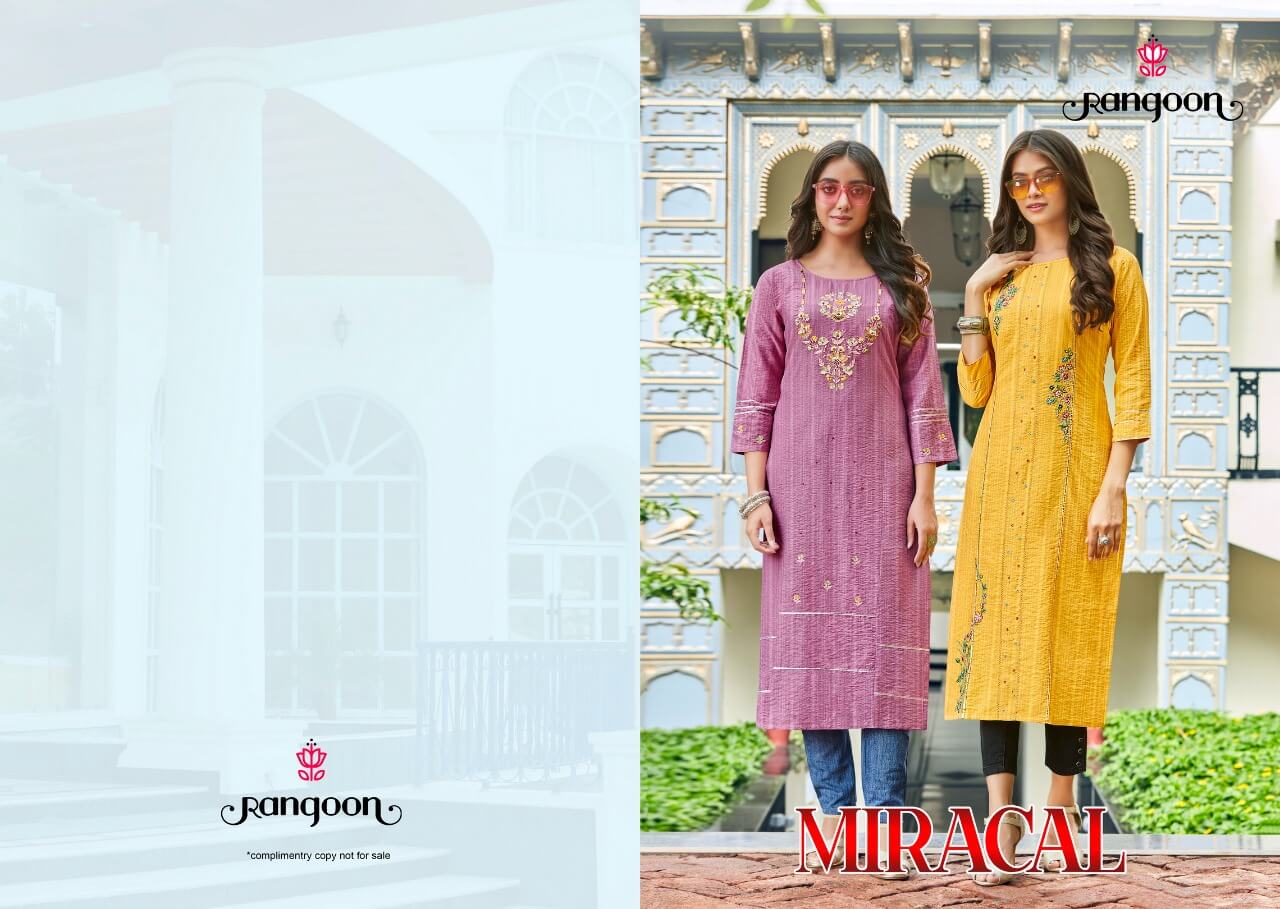 Rangoon Miracal Designer Kurti Catalog collection 7