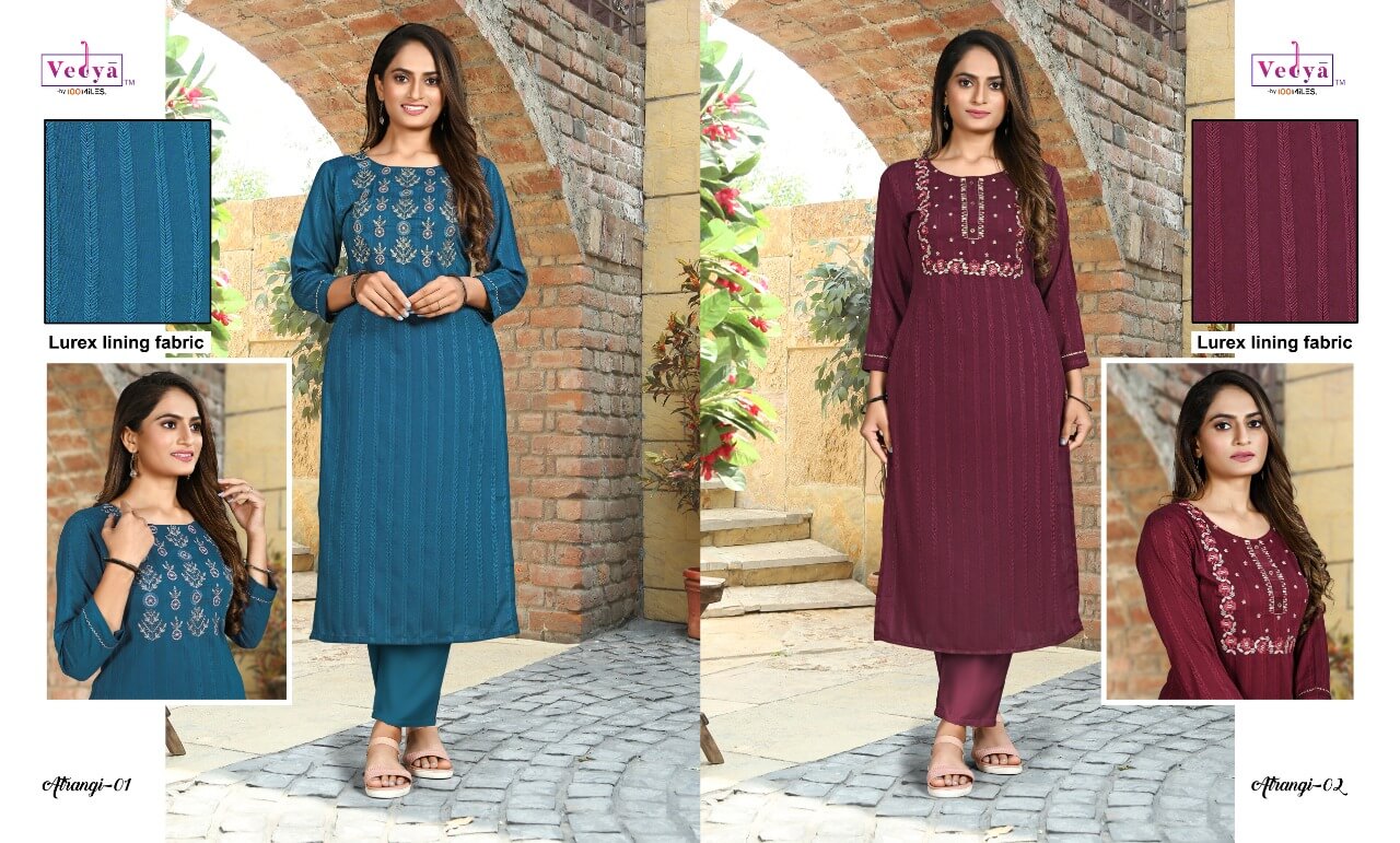 Vedya Atrangi Lurex Kurti Catalog collection 3