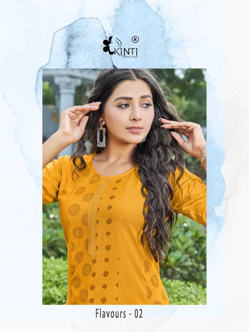 Kinti Flavours Rayon Kurti Catalog collection 9