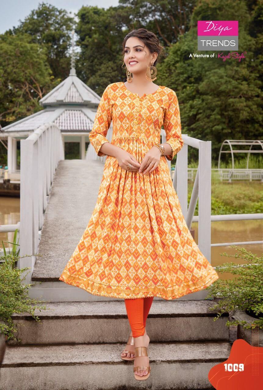 diya trends colour flair vol 1 Gowns Catalog collection 9