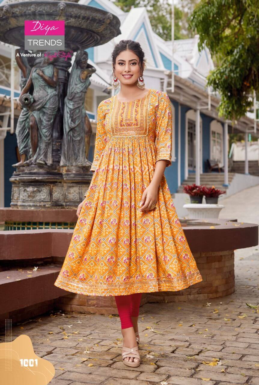 diya trends colour flair vol 1 Gowns Catalog collection 11