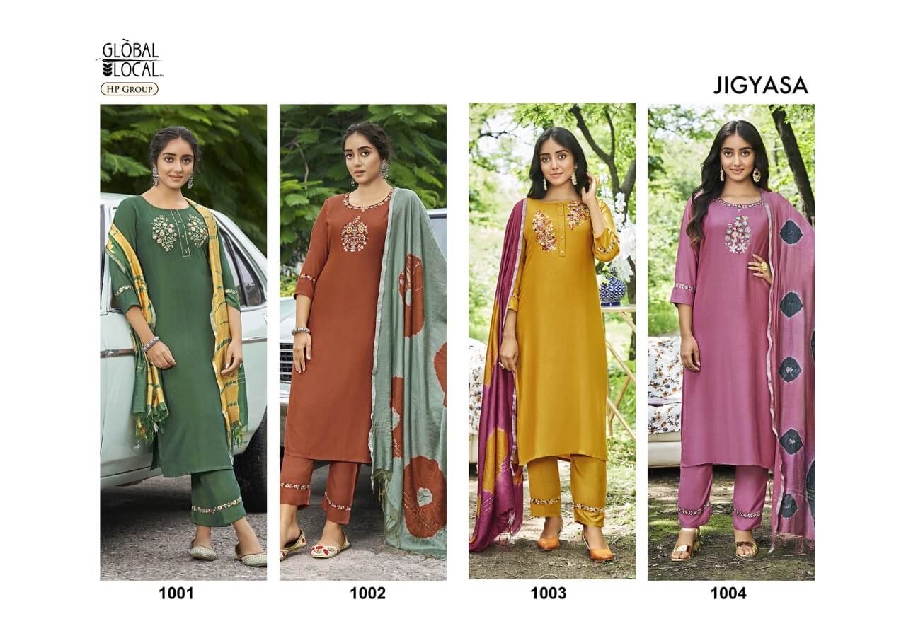 Global Local Jigyasa Embroidery Salwar Kameez Catalog collection 1