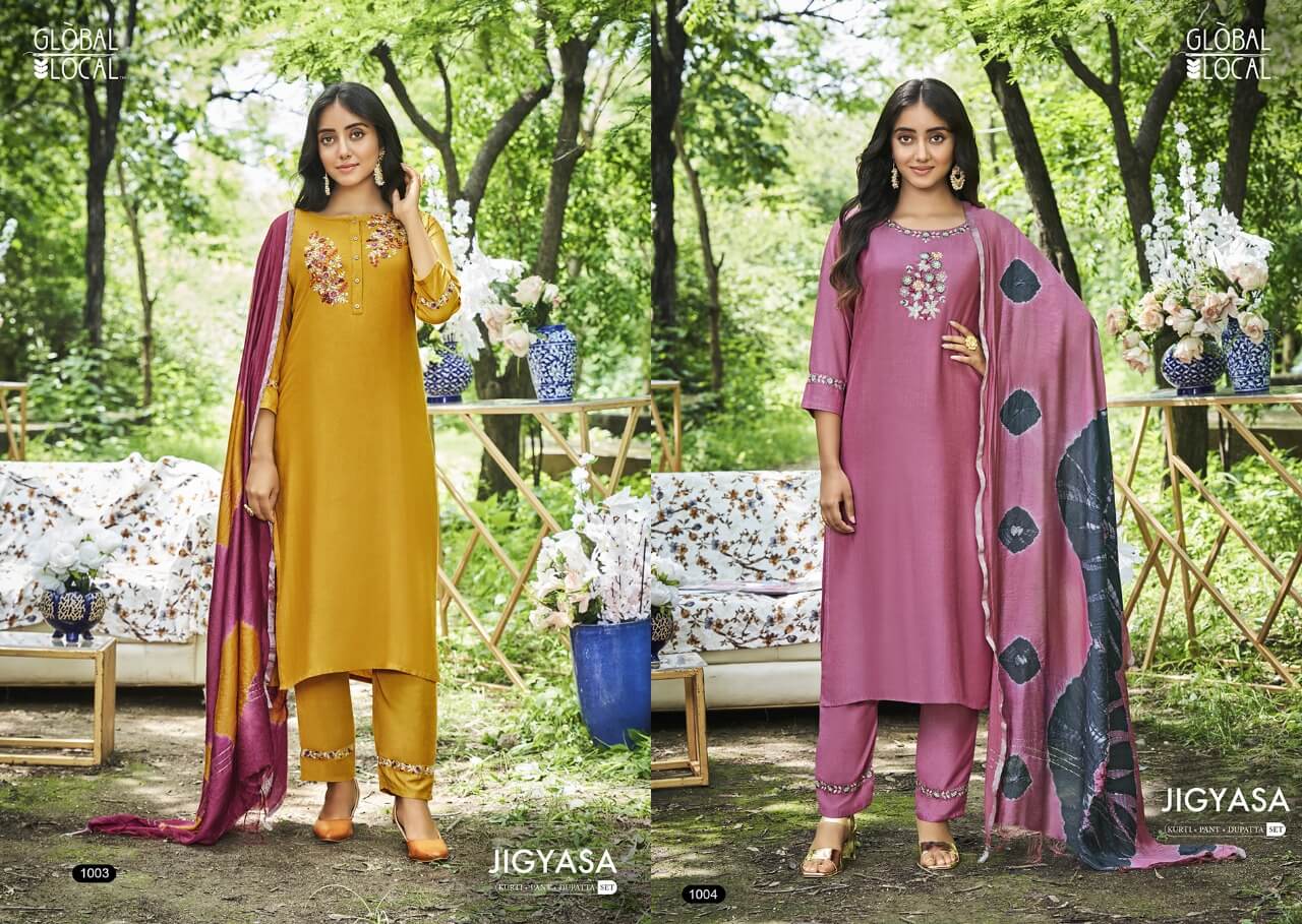 Global Local Jigyasa Embroidery Salwar Kameez Catalog collection 2