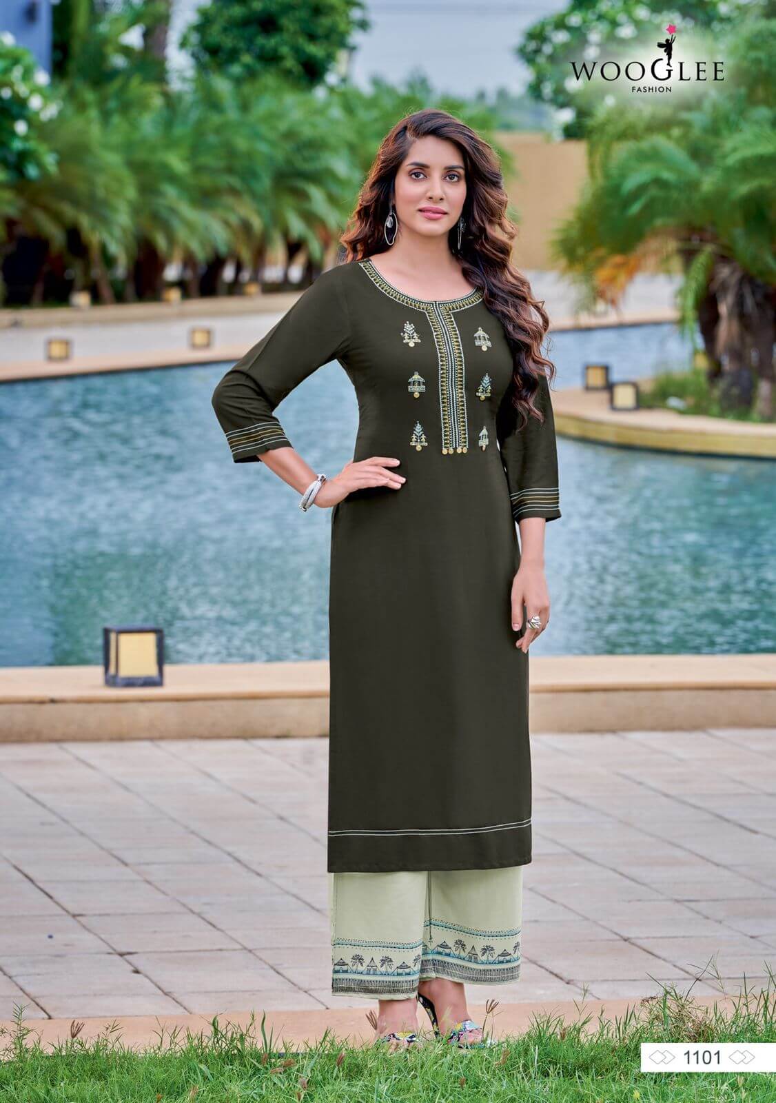 Wooglee Celebration vol 16 Kurti Plazo Set Catalog collection 6