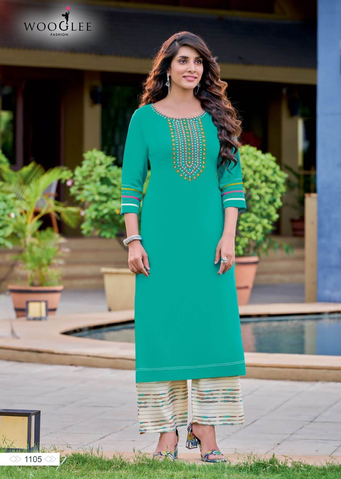 Wooglee Celebration vol 16 Kurti Plazo Set Catalog collection 1