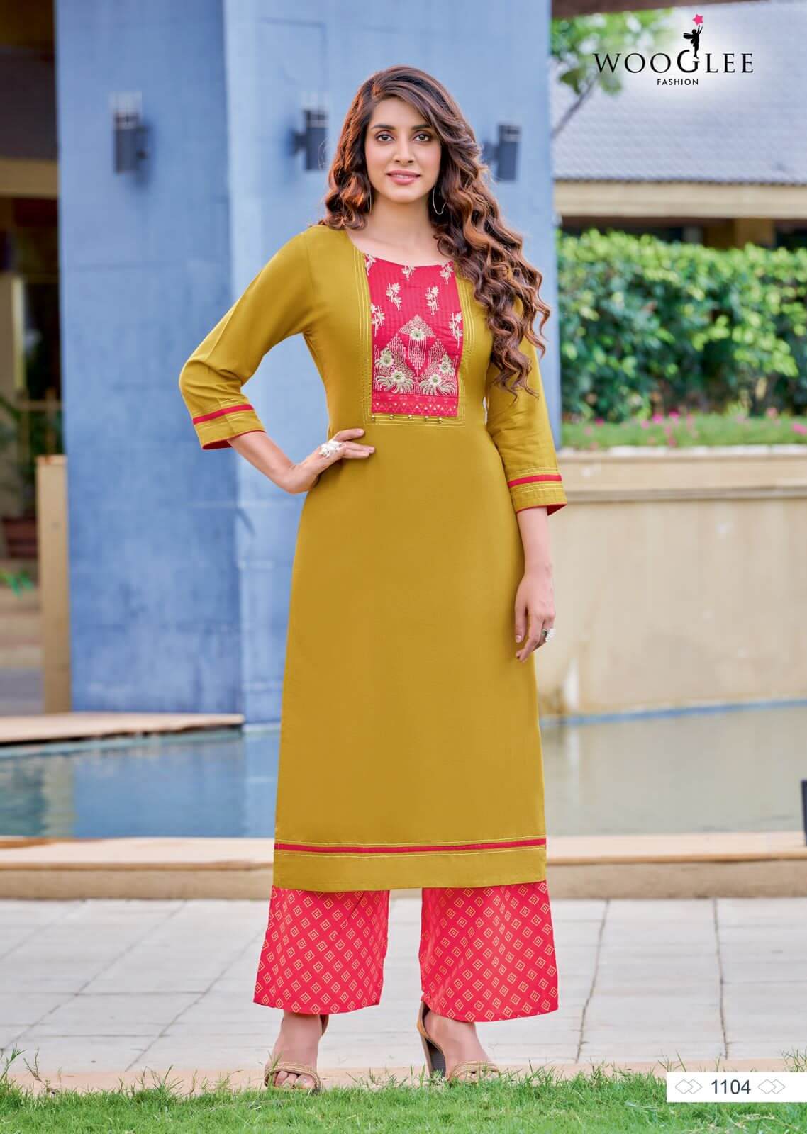 Wooglee Celebration vol 16 Kurti Plazo Set Catalog collection 4