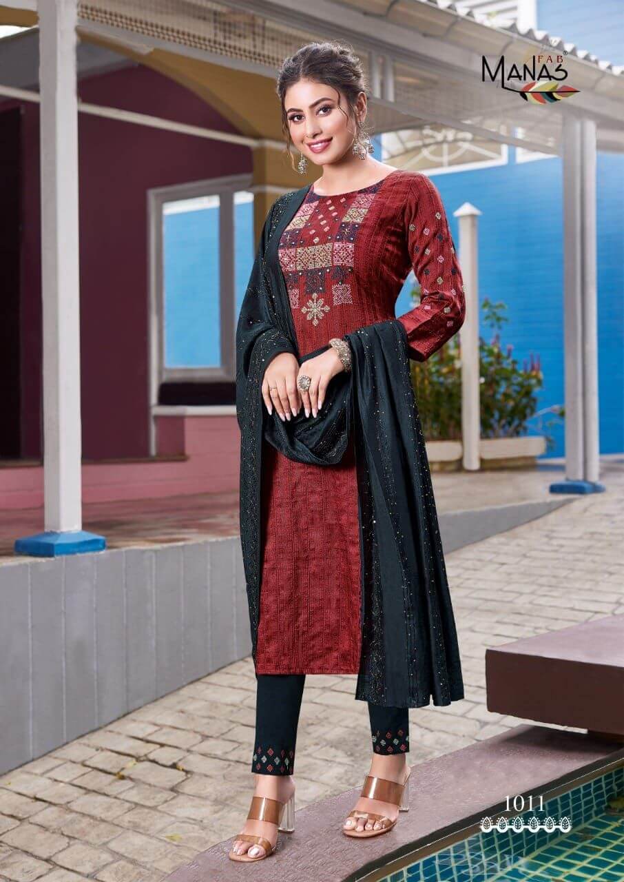 Manas Sparkle vol 2 Embroidery Salwar Kameez Catalog collection 3