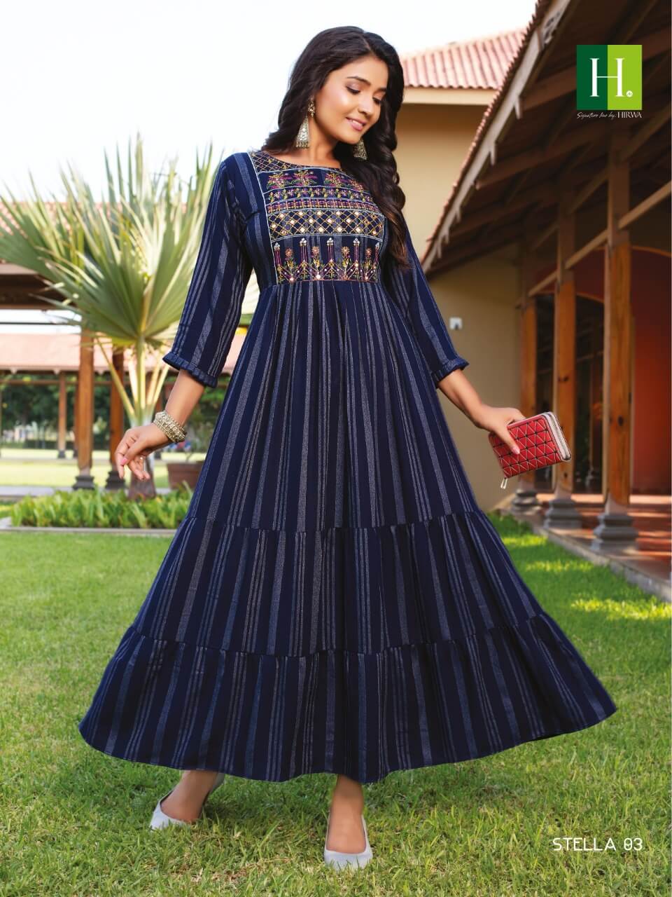 Hirwa Stella Rayon Kurti Catalog collection 1