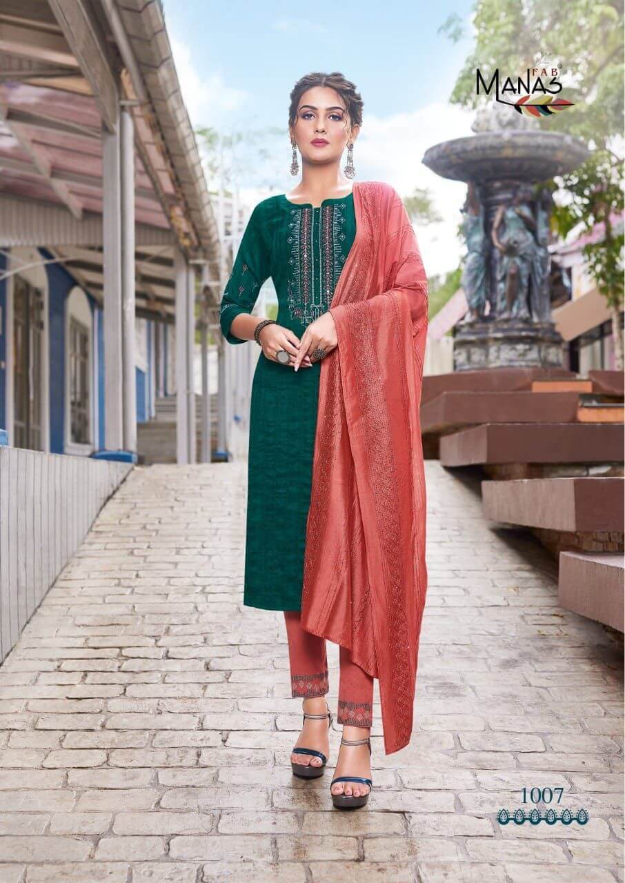 Manas Sparkle vol 2 Embroidery Salwar Kameez Catalog collection 1