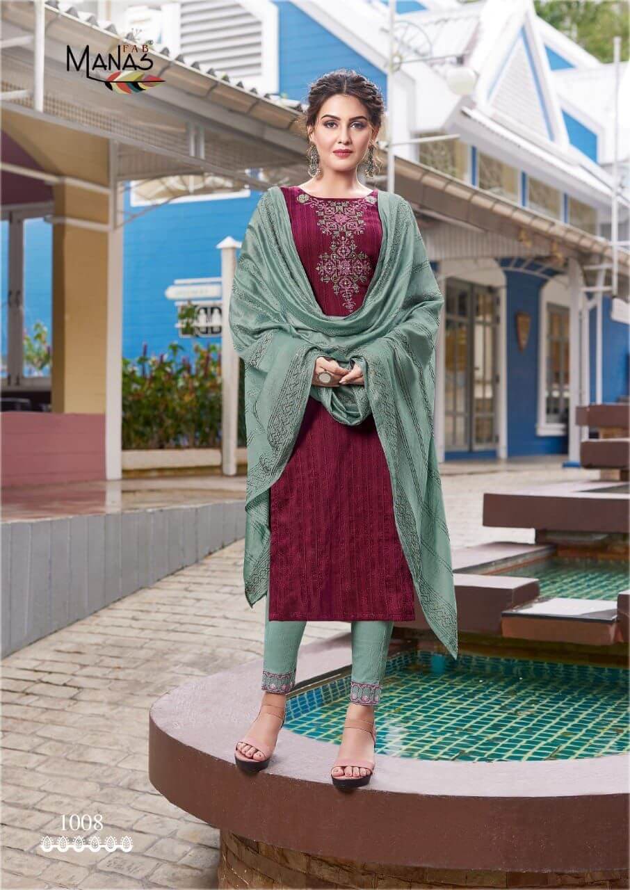 Manas Sparkle vol 2 Embroidery Salwar Kameez Catalog collection 4