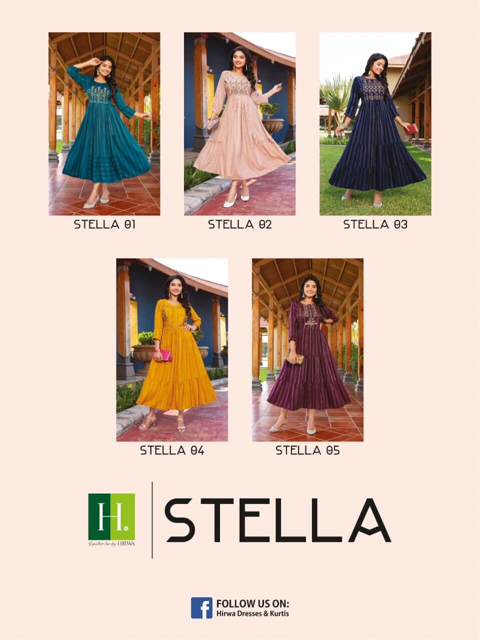 Hirwa Stella Rayon Kurti Catalog collection 4