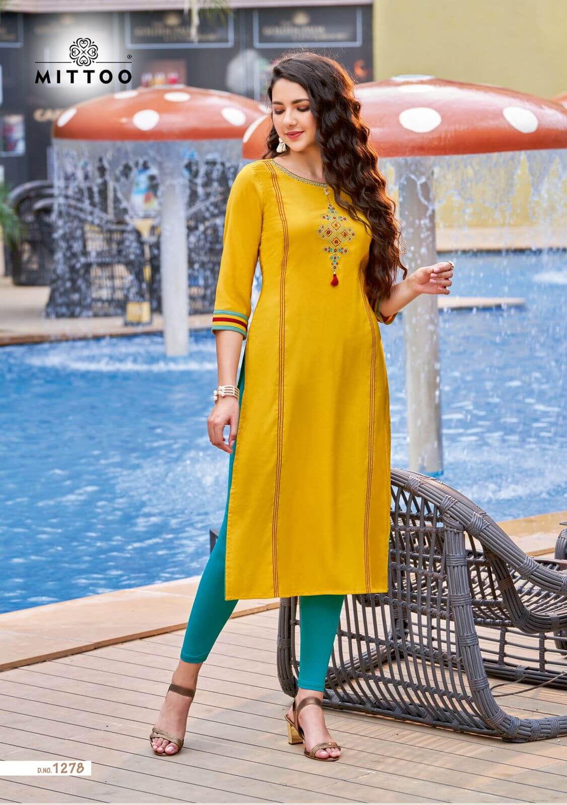 Mittoo Palak vol 32 Rayon Kurti Catalog collection 8