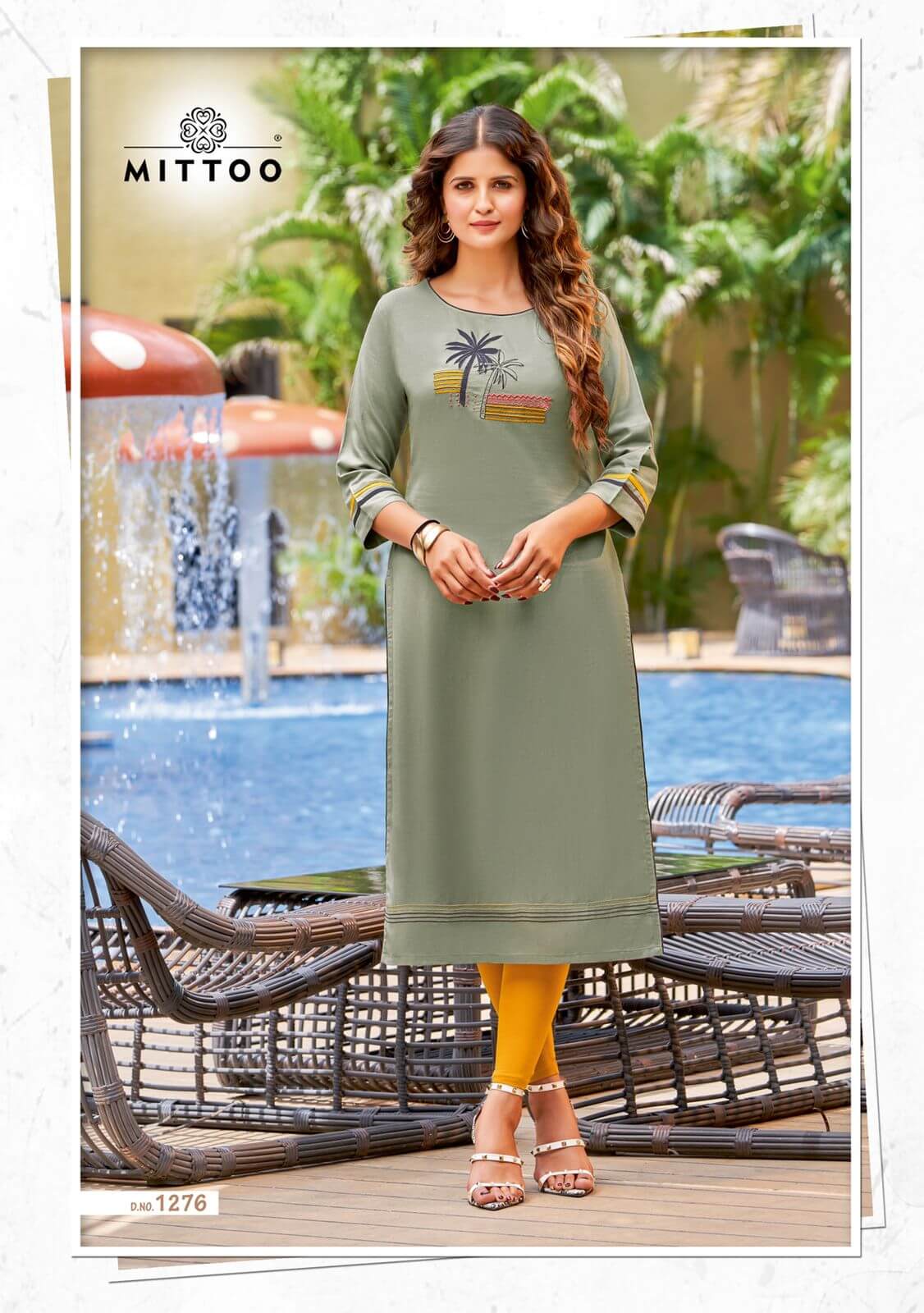 Mittoo Palak vol 32 Rayon Kurti Catalog collection 10