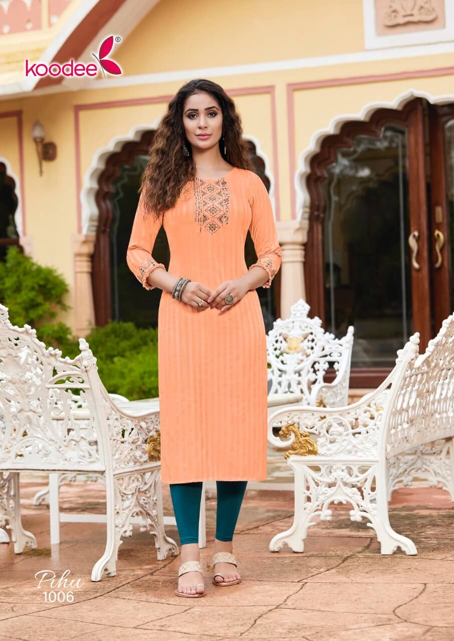 Koodee Embroidery Kurti Catalog collection 4