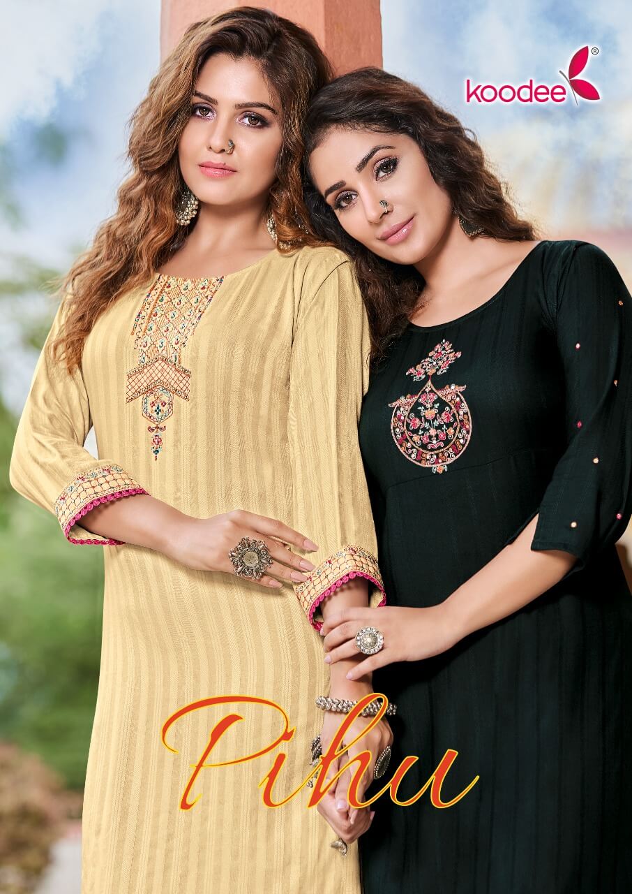 Koodee Embroidery Kurti Catalog collection 7