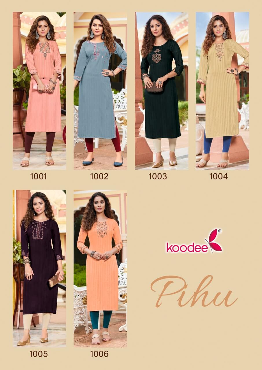 Koodee Embroidery Kurti Catalog collection 3