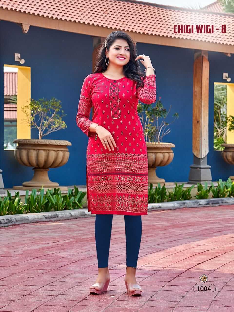 Kinti Chigi Wigi vol 8 Rayon Kurti Catalog collection 2