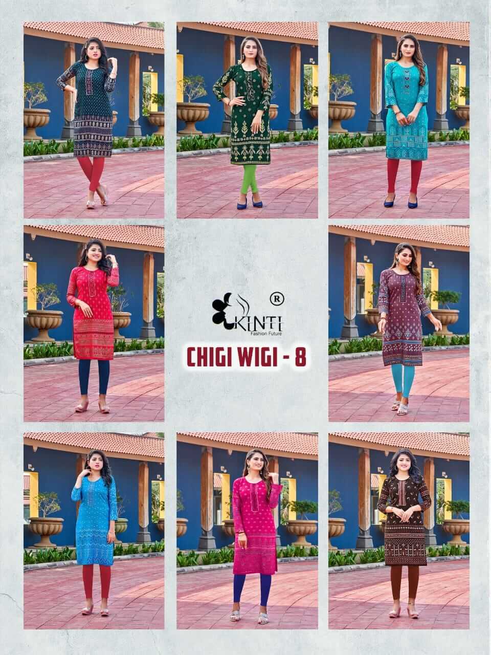 Kinti Chigi Wigi vol 8 Rayon Kurti Catalog collection 3