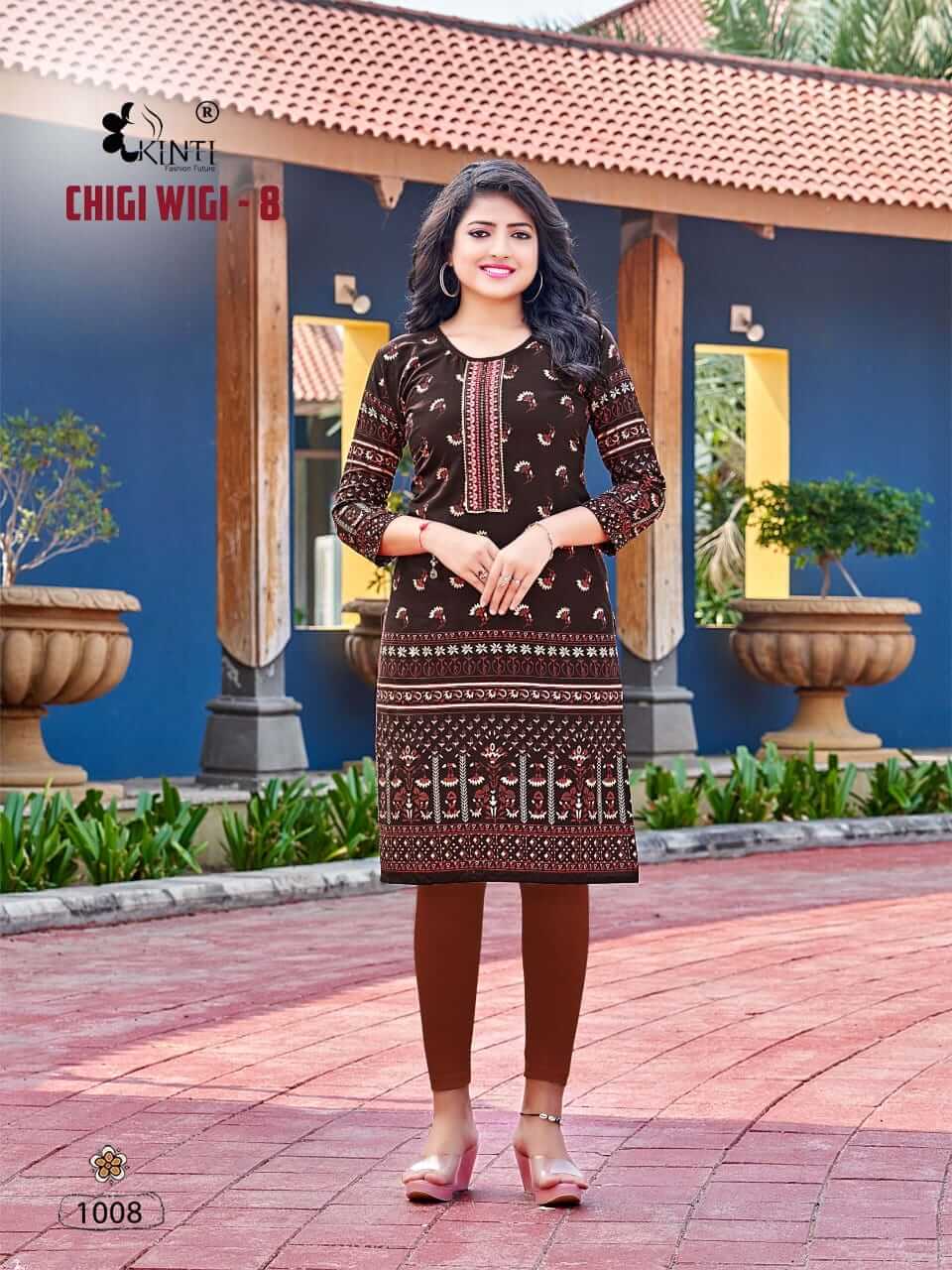 Kinti Chigi Wigi vol 8 Rayon Kurti Catalog collection 1