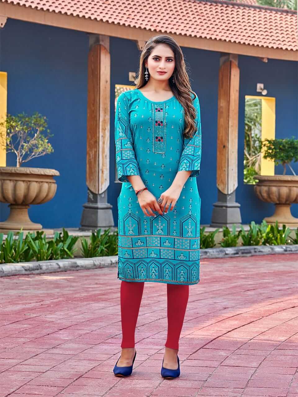 Kinti Chigi Wigi vol 8 Rayon Kurti Catalog collection 6