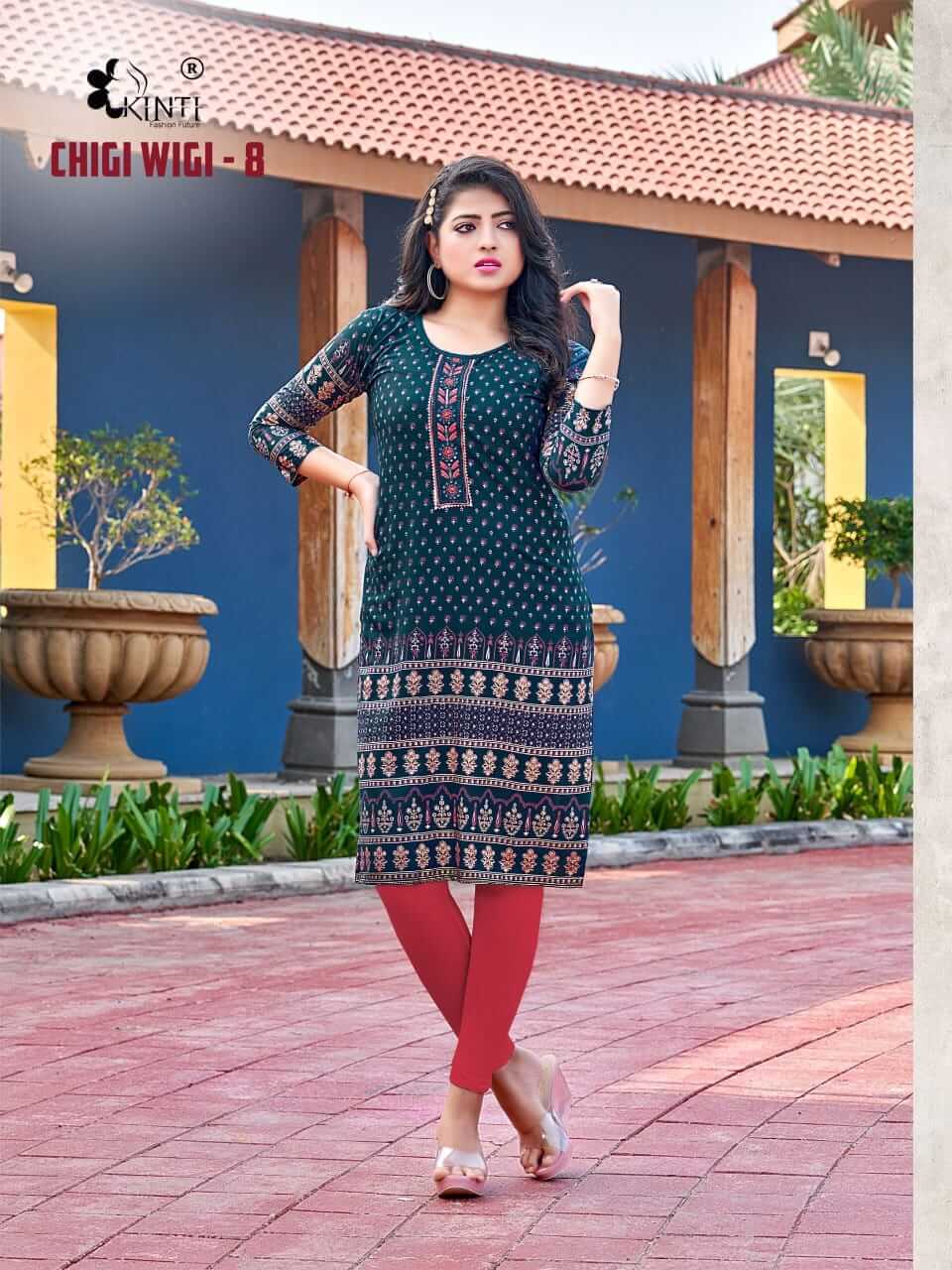 Kinti Chigi Wigi vol 8 Rayon Kurti Catalog collection 4