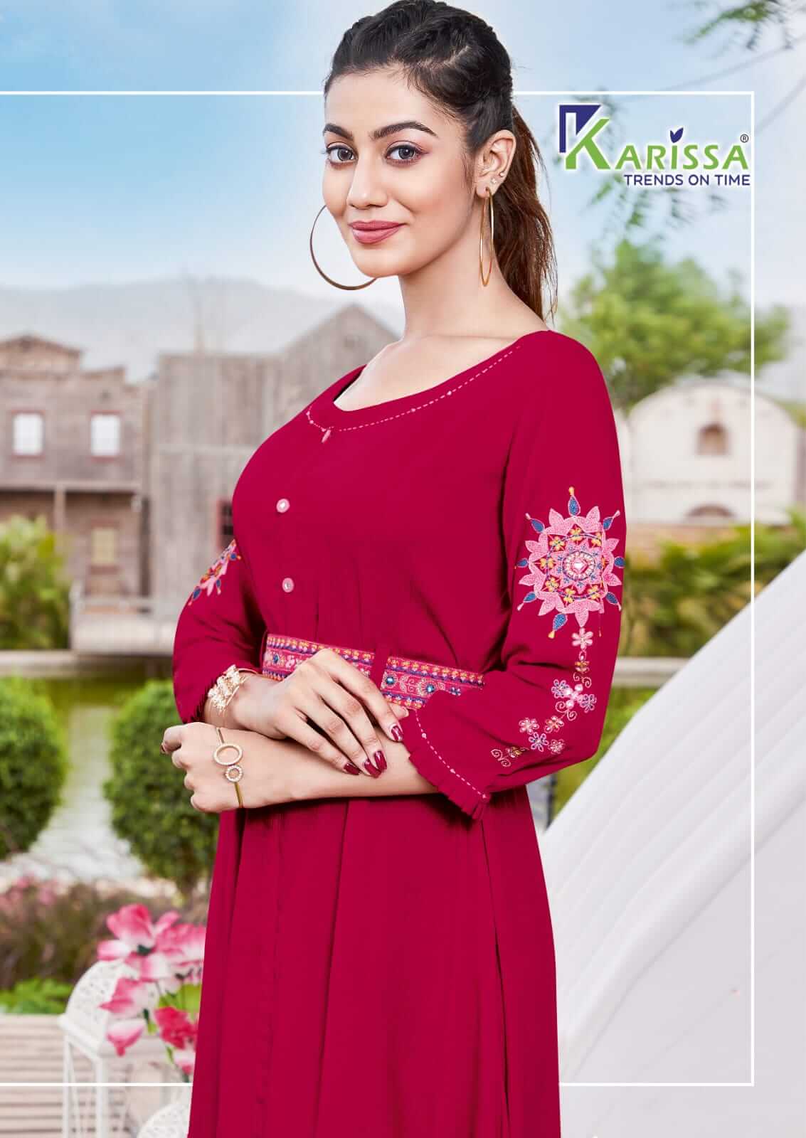 Karissa Kesariya A Line Kurti Catalog collection 1