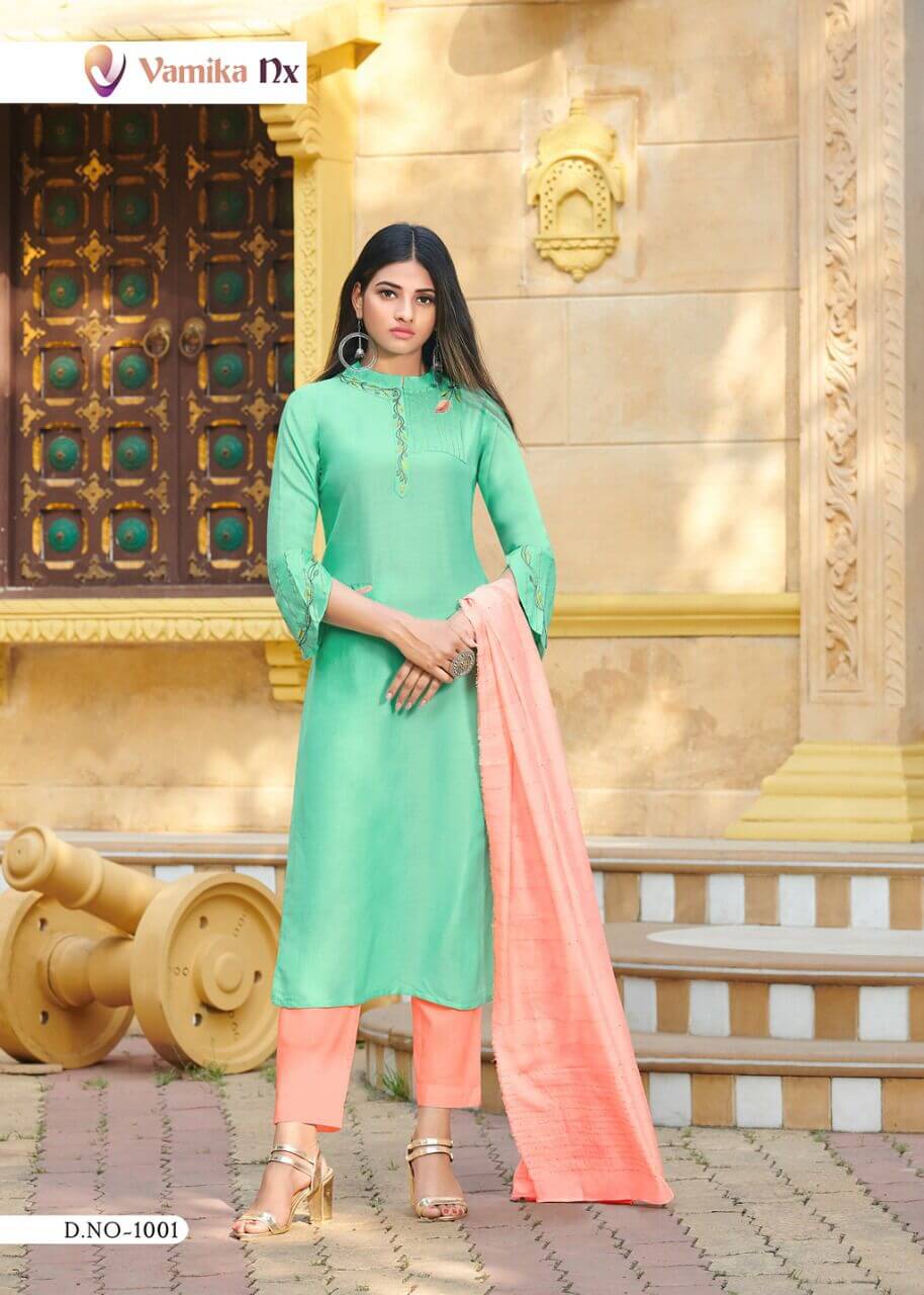 Vamika Nx Richie Rich Kurti with Dupatta Catalog collection 3