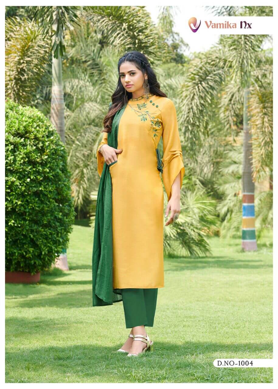 Vamika Nx Richie Rich Kurti with Dupatta Catalog collection 5