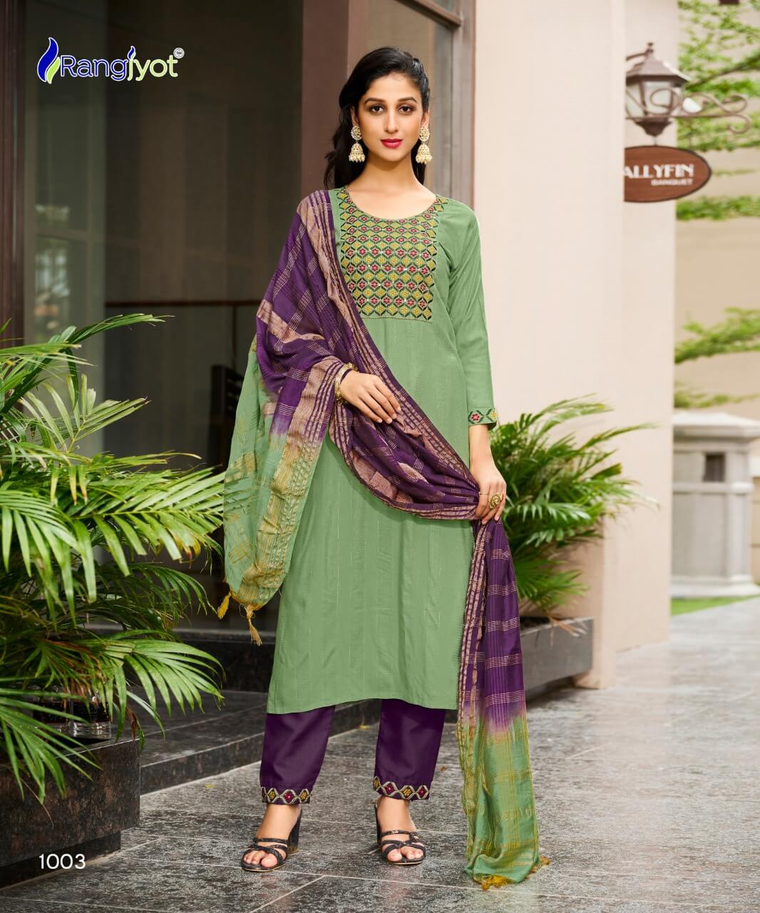 Rangjyot Anusha vol 1 Churidar Salwar Suits Catalog collection 9