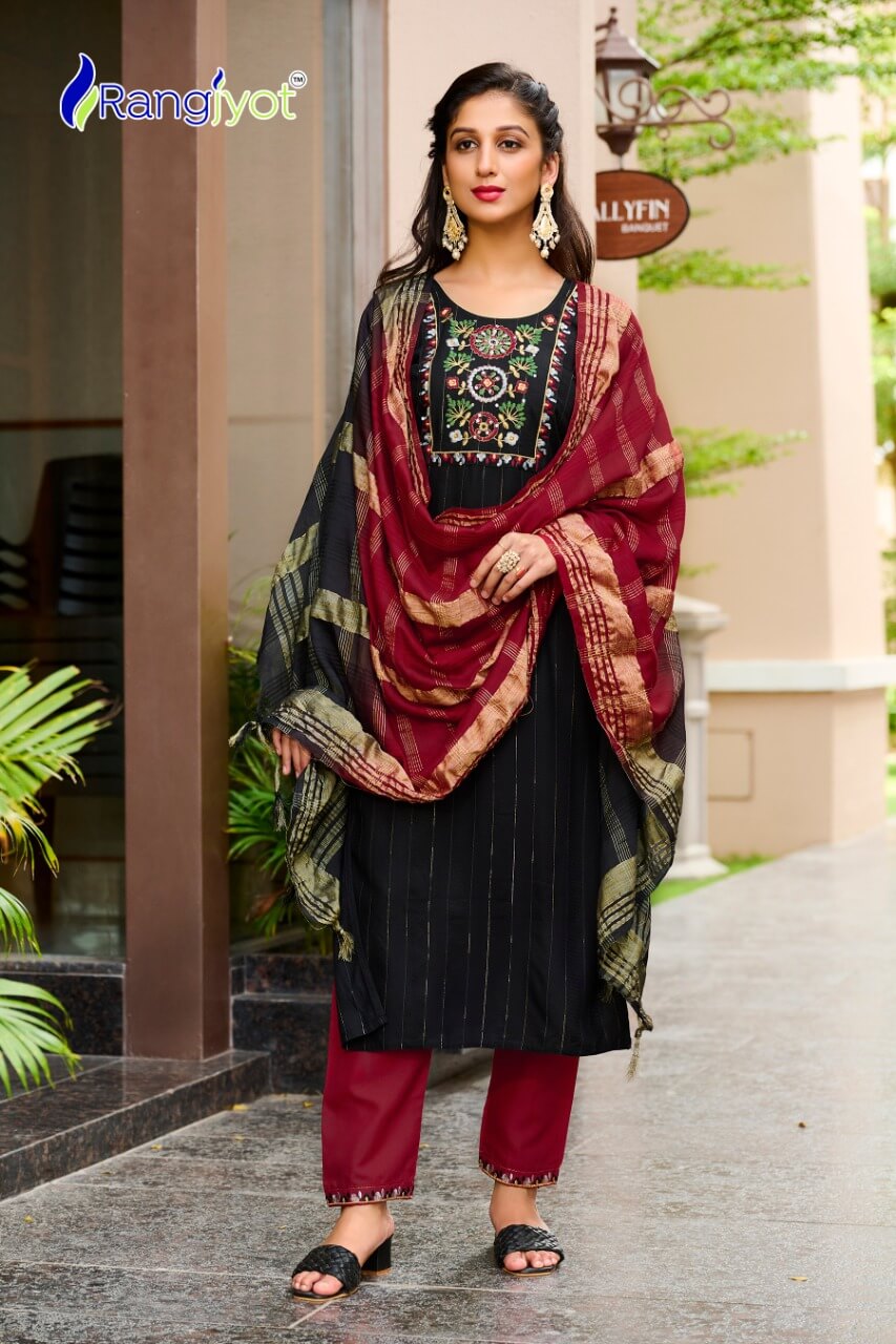 Rangjyot Anusha vol 1 Churidar Salwar Suits Catalog collection 7