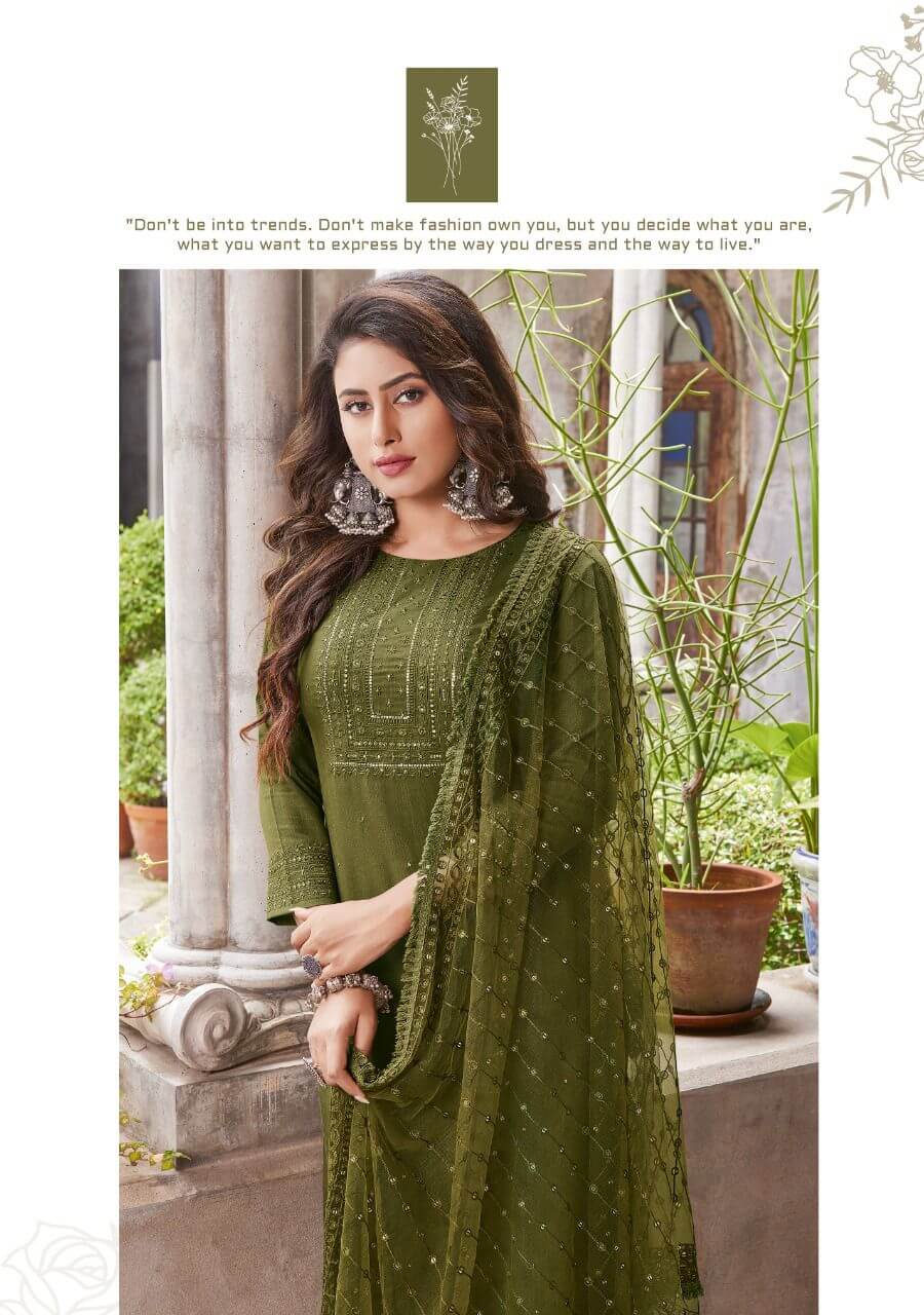 Ladies Flavour Raashi Embroidery Salwar Kameez Catalog collection 3