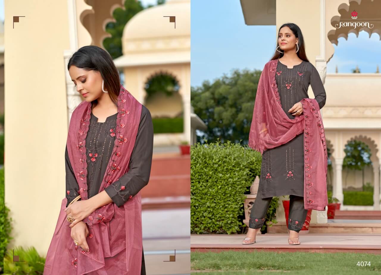 Rangoon Daisy Embroidery Salwar Kameez Catalog collection 5