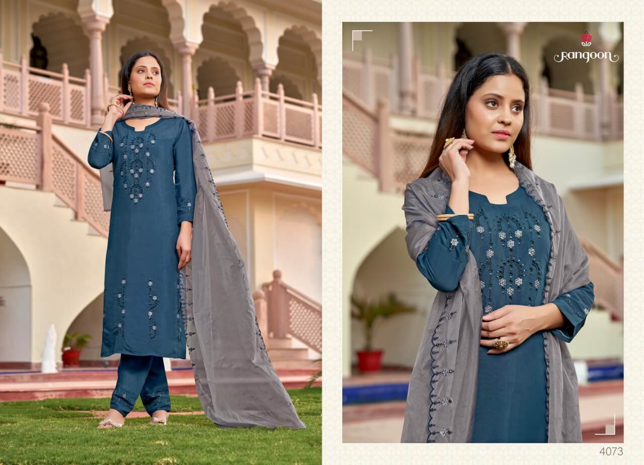 Rangoon Daisy Embroidery Salwar Kameez Catalog collection 6