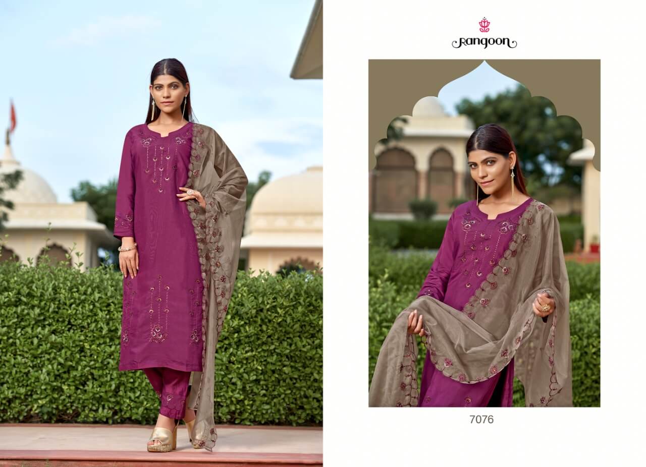 Rangoon Daisy Embroidery Salwar Kameez Catalog collection 4