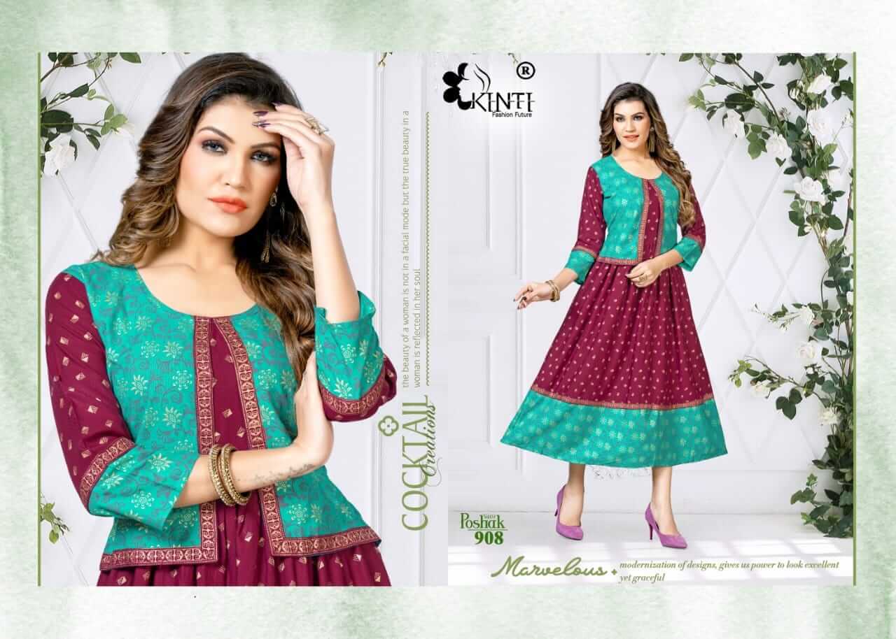 Kinti Poshak vol 9 A Line Kurti Catalog collection 6