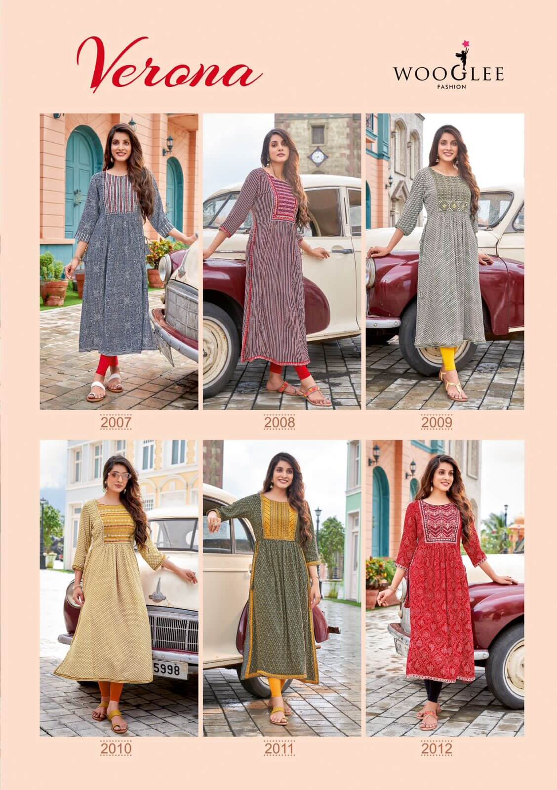 Wooglee Verona Printed Kurti Catalog collection 2