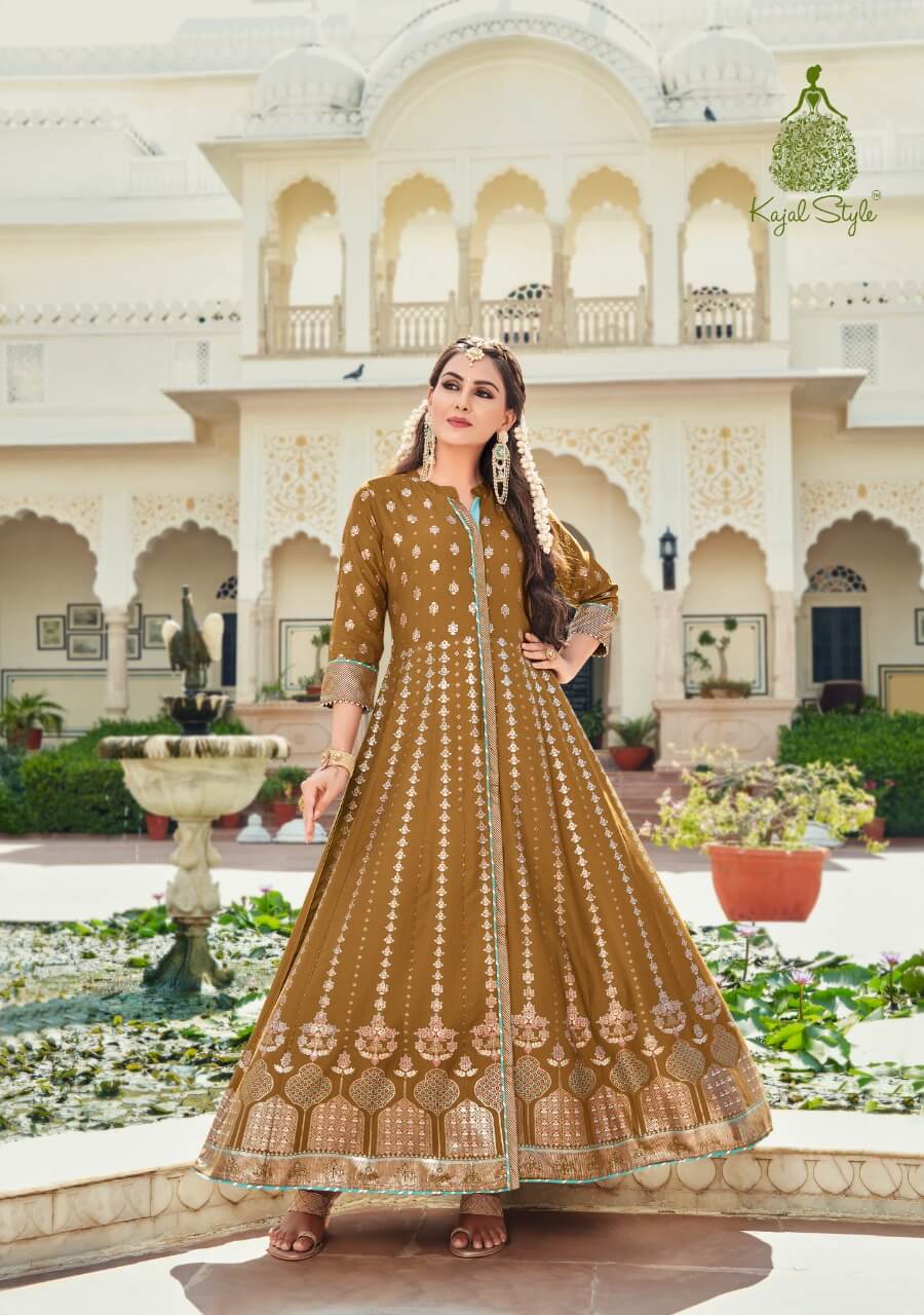 Kajal Style Fashion Colourbar vol 8 Gowns Catalog collection 6