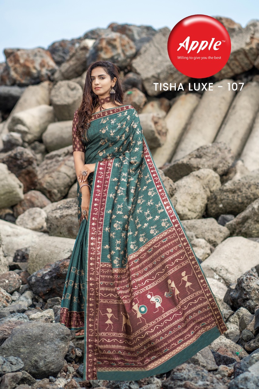 Apple Tisha Luxe vol 1 Sarees Catalog collection 4