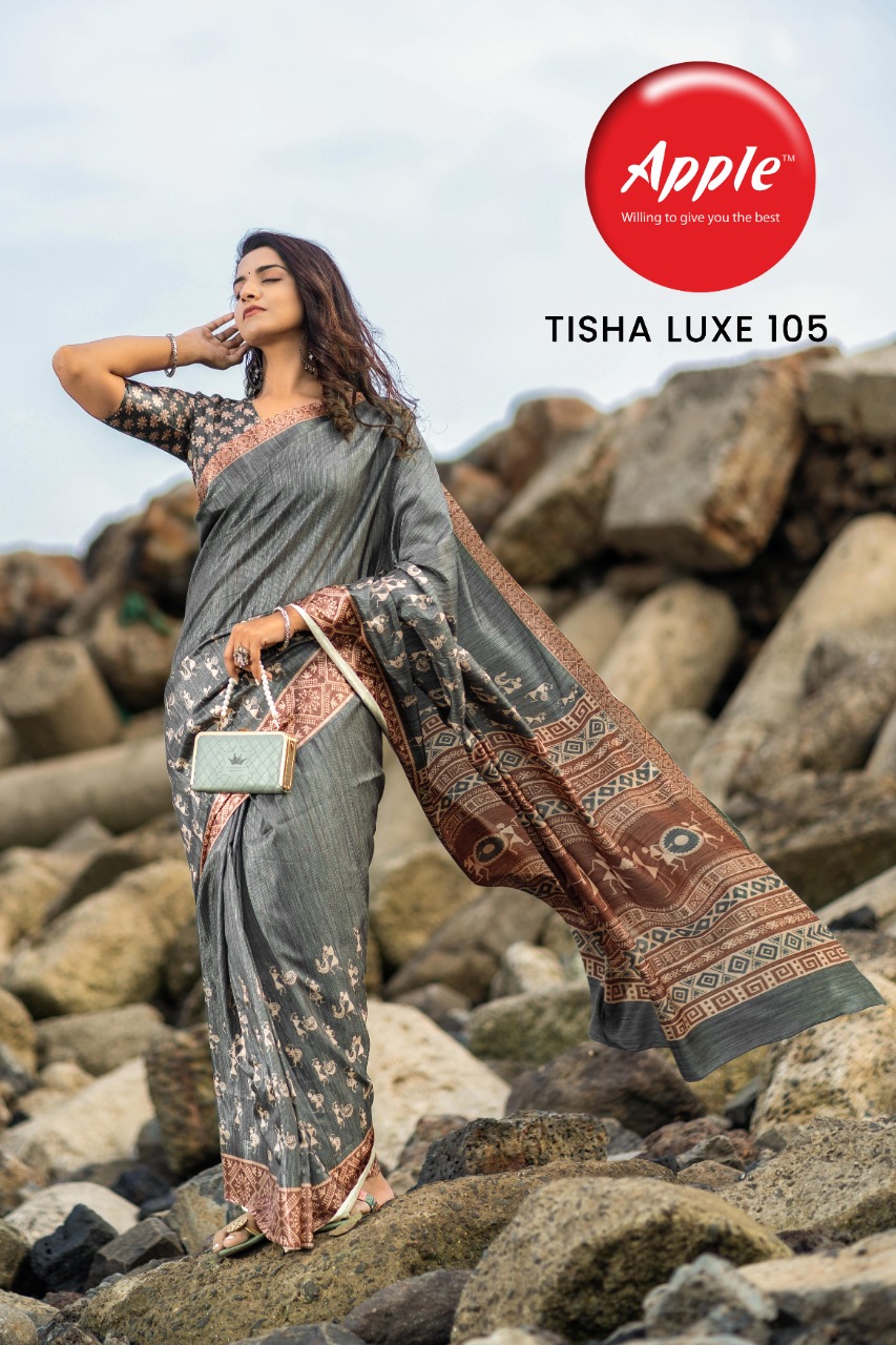 Apple Tisha Luxe vol 1 Sarees Catalog collection 1