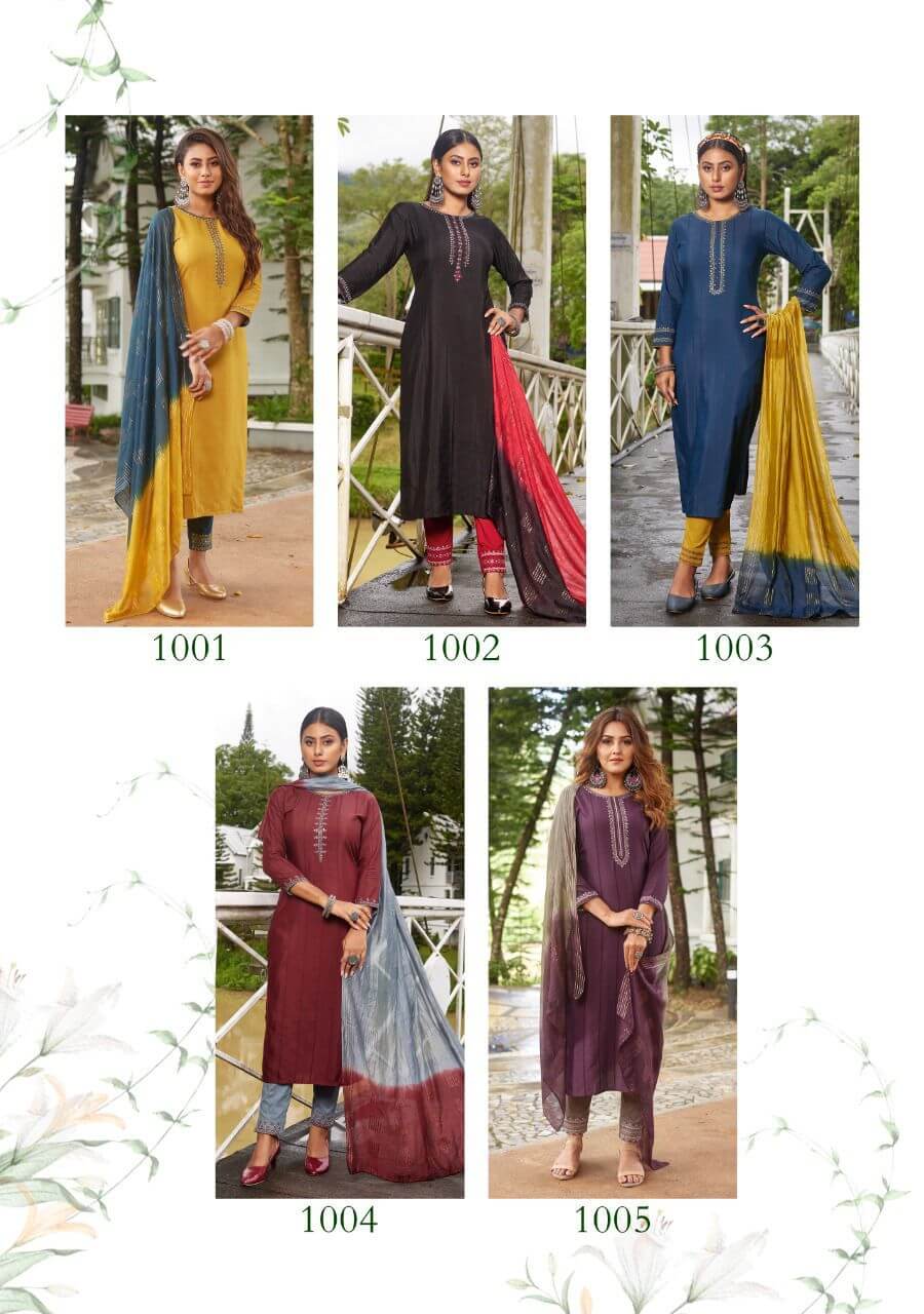 Ladies Flavour Safar Embroidery Salwar Kameez Catalog collection 4