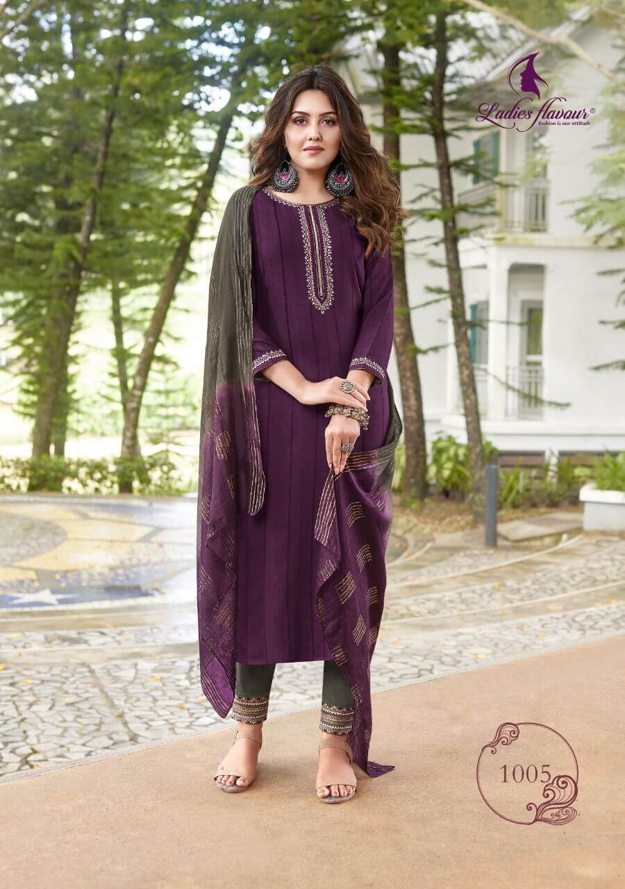 Ladies Flavour Safar Embroidery Salwar Kameez Catalog collection 7