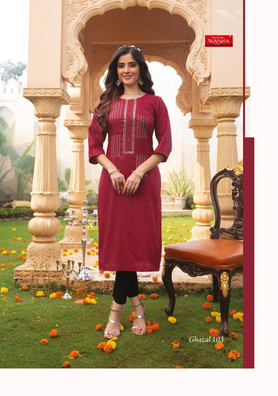 Wanna Ghazal Rayon Kurti Catalog collection 5