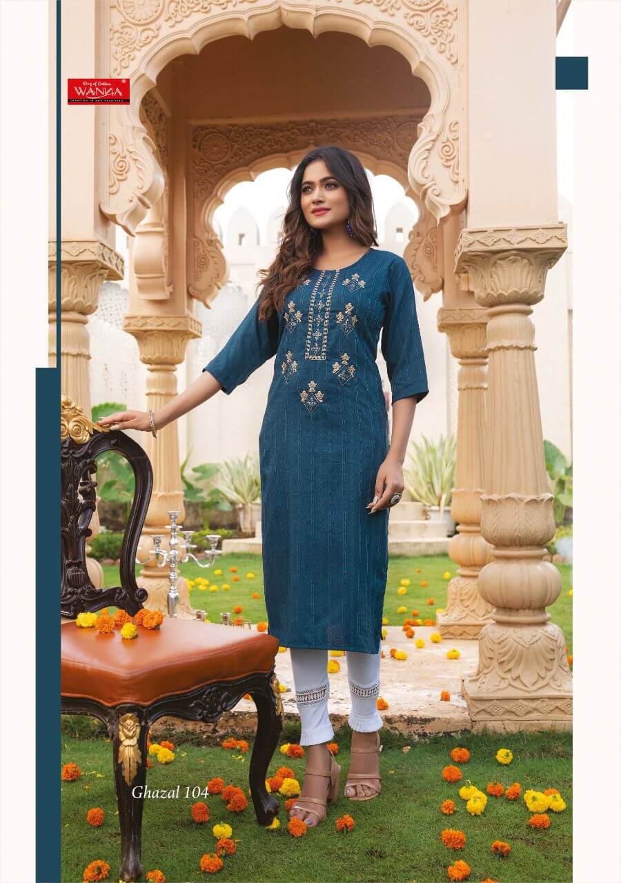 Wanna Ghazal Rayon Kurti Catalog collection 1