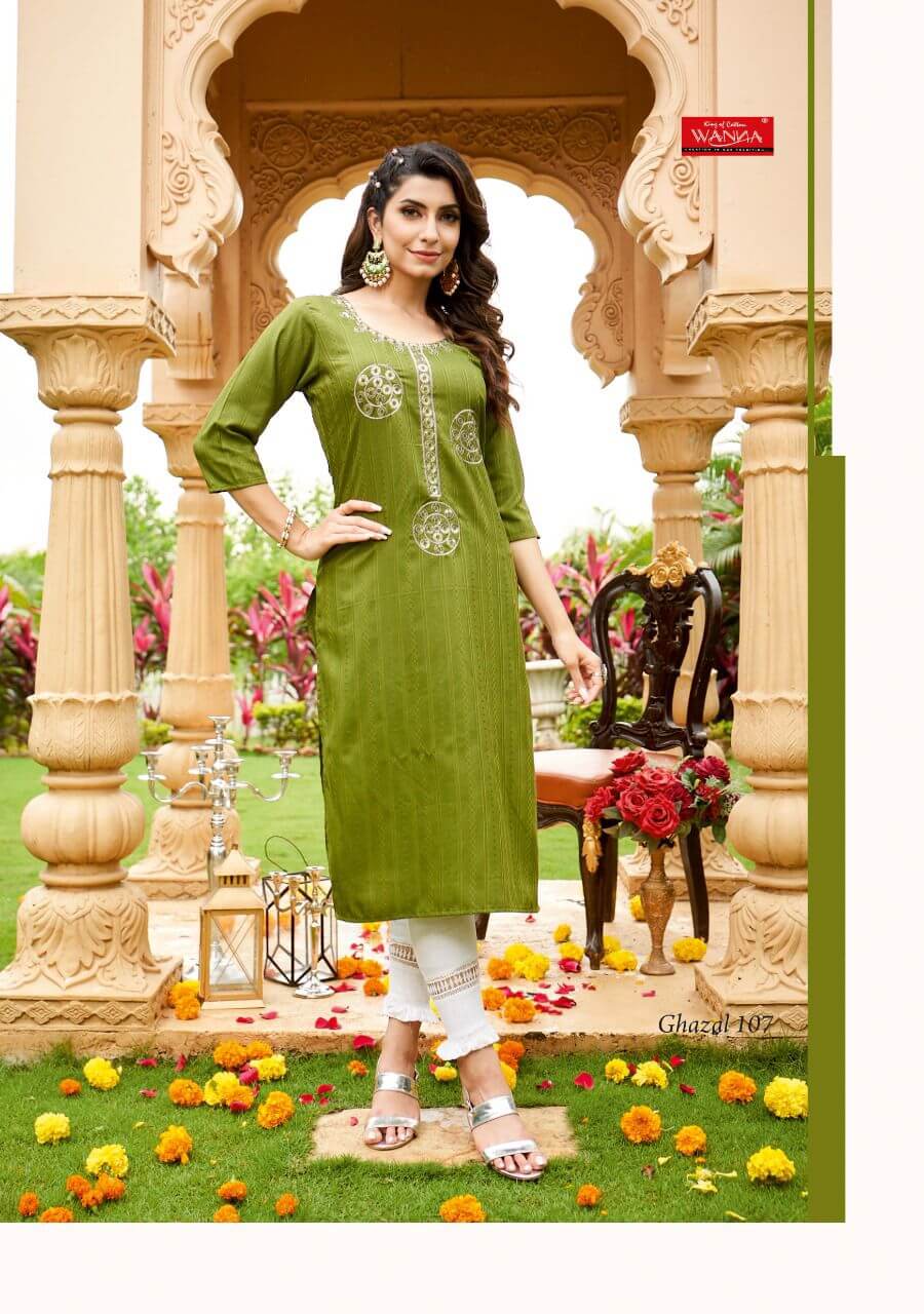 Wanna Ghazal Rayon Kurti Catalog collection 6