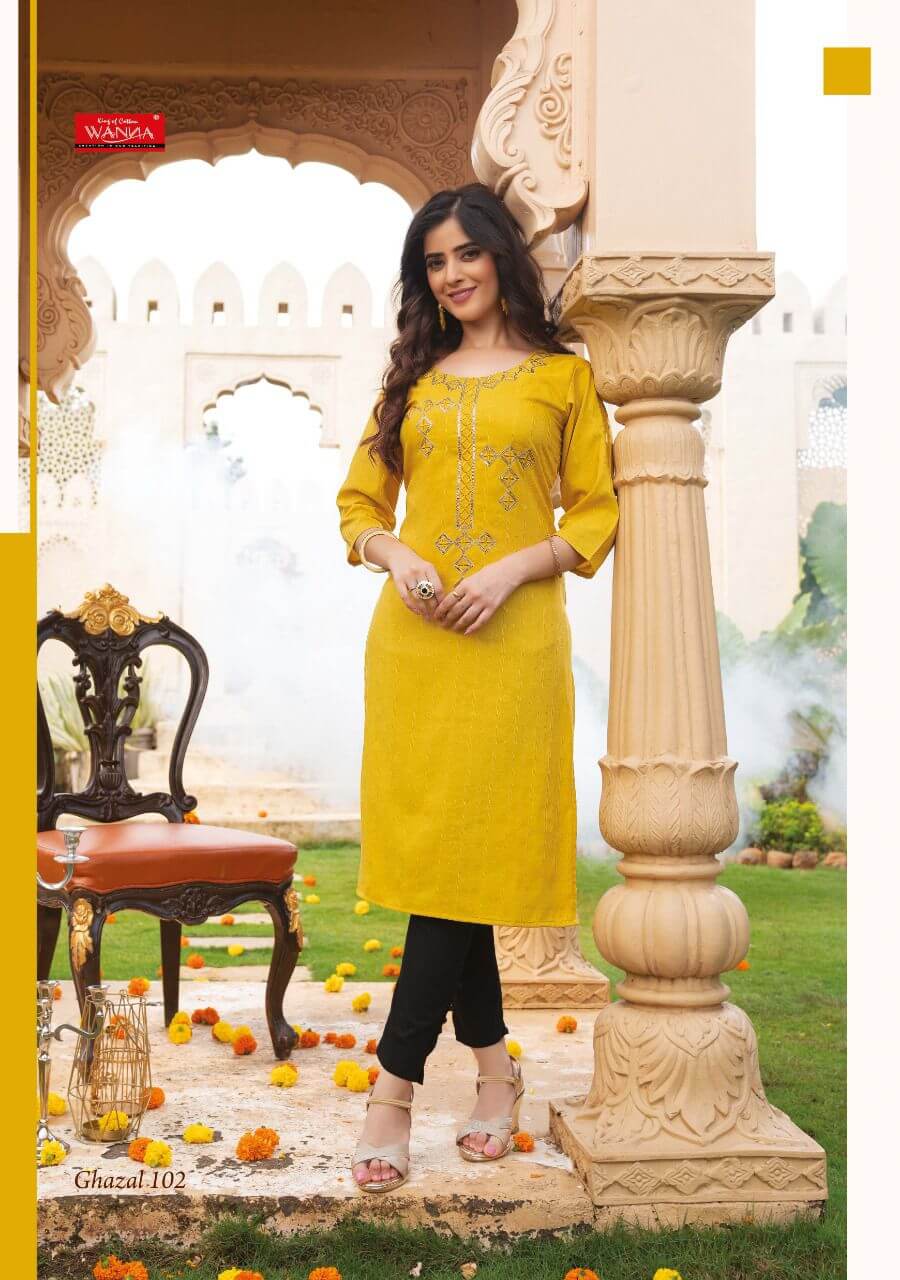 Wanna Ghazal Rayon Kurti Catalog collection 3