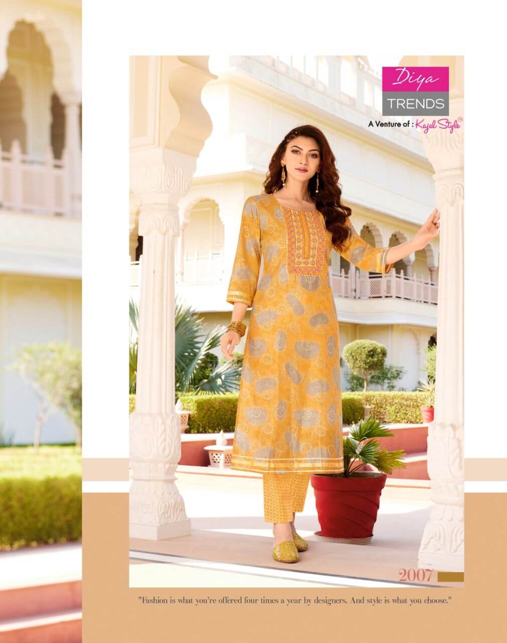 Diya Trends Goldy vol 2 Kurtis with Bottom Catalog collection 9