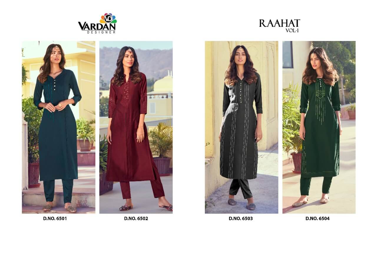 Vardan Raahat vol 1 Kurtis with Bottom Catalog collection 3