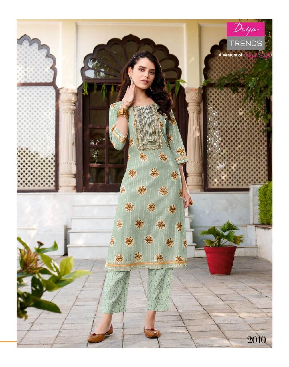 Diya Trends Goldy vol 2 Kurtis with Bottom Catalog collection 6